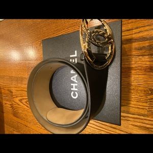 Authentic CHANEL belt with box